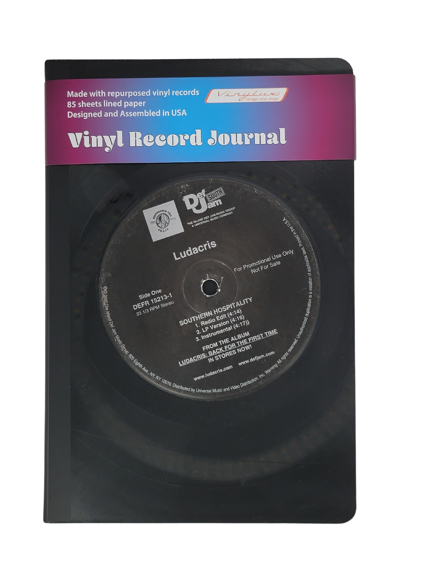 Large Lp Vinyl Record Journal