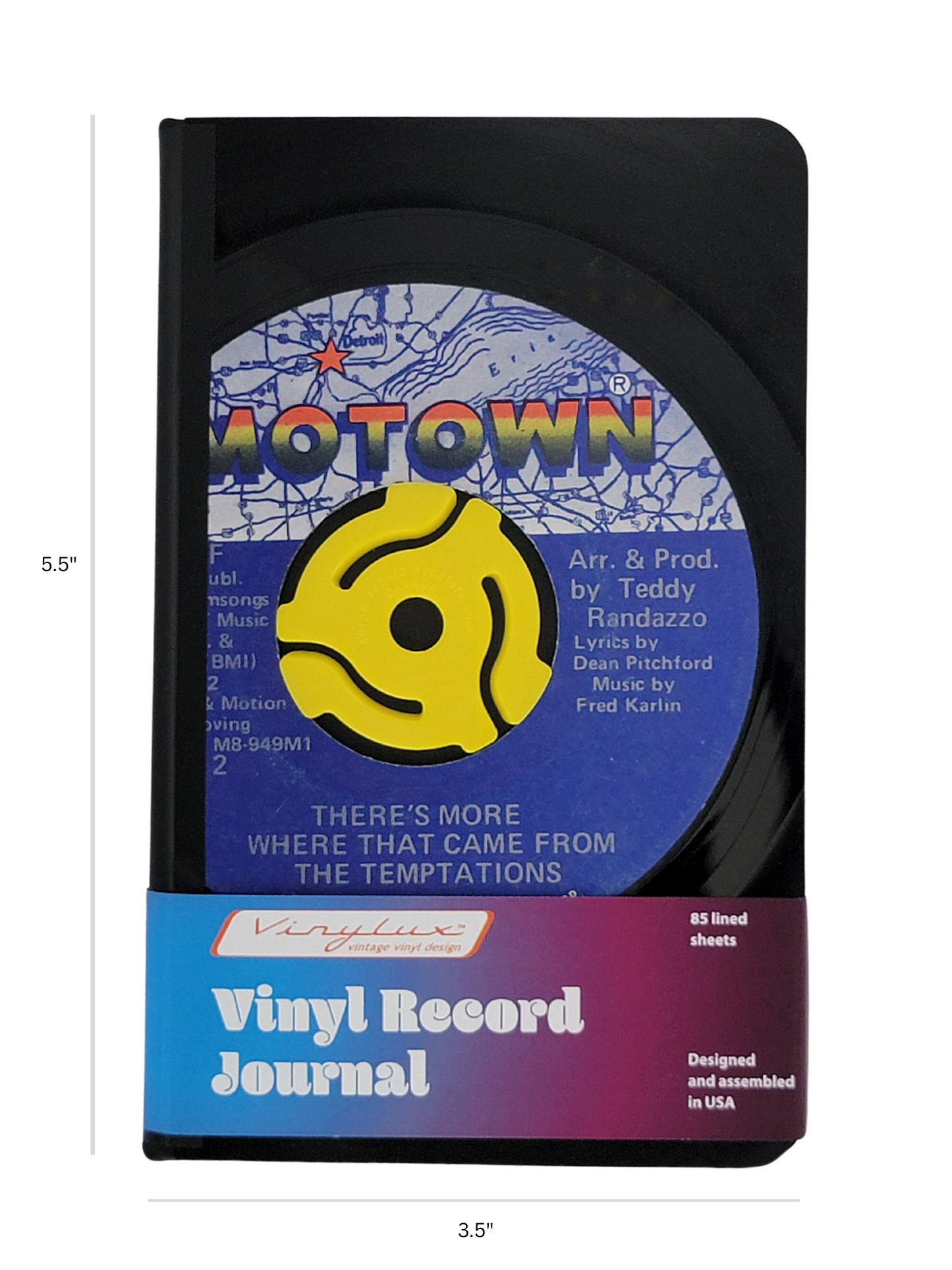 Small 45RPM Vinyl Record Journal