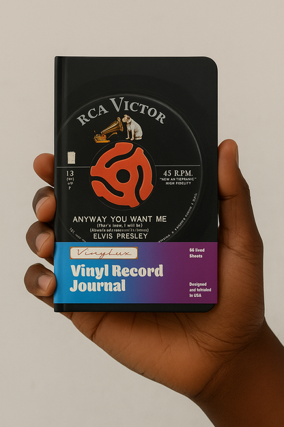 Small 45RPM Vinyl Record Journal